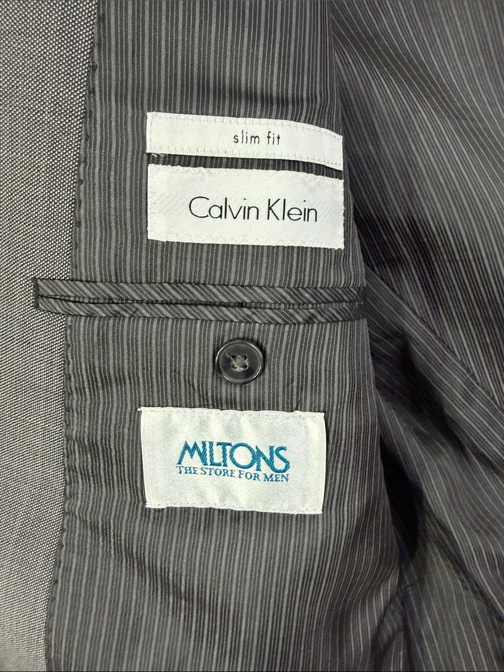 Calvin Klein Men’s Slim Fit Wool Suit Jacket
